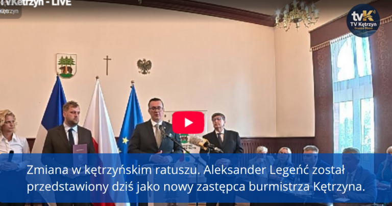 Karol Lizurej przedstawił nowego zastępcę burmistrza Kętrzyna.