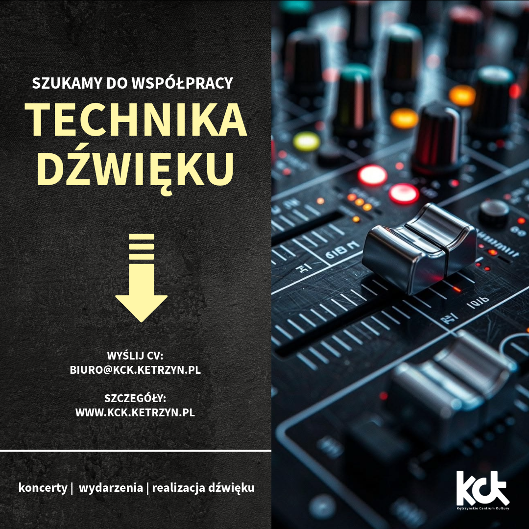 Poszukujemy do współpracy realizatora dźwięku