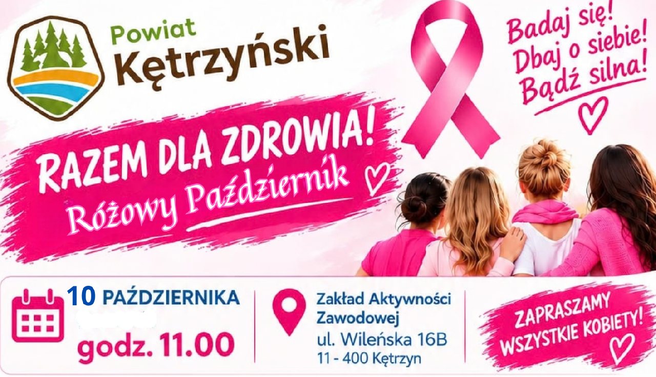 PAŹDZIERNIK JEST RÓŻOWY. NIECH BĘDZIE TEŻ ZDROWY!