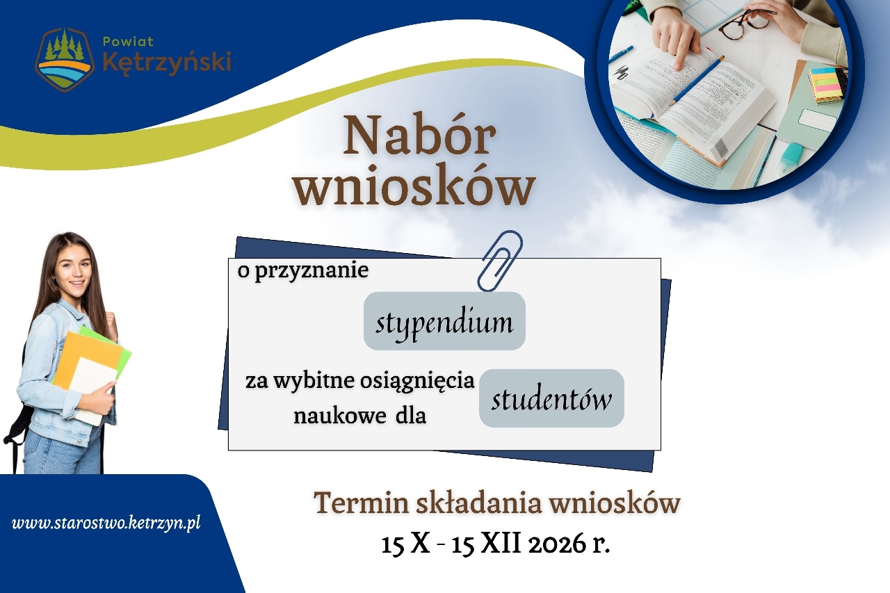 Nabór wniosków o przyznanie stypendium za wybitne osiągnięcia naukowe dla studentów