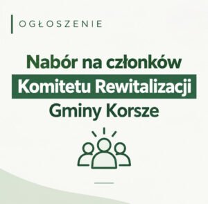 NABÓR NA CZŁONKÓW KOMITETU REWITALIZACJI