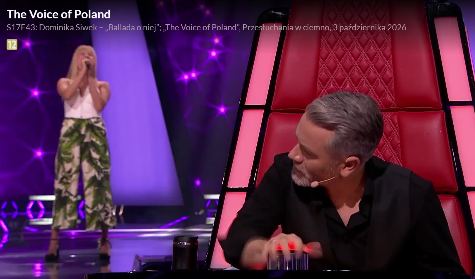 Dominika Siwek gra dalej w „The Voice of Poland”. Kuba Badach odwrócił fotel.